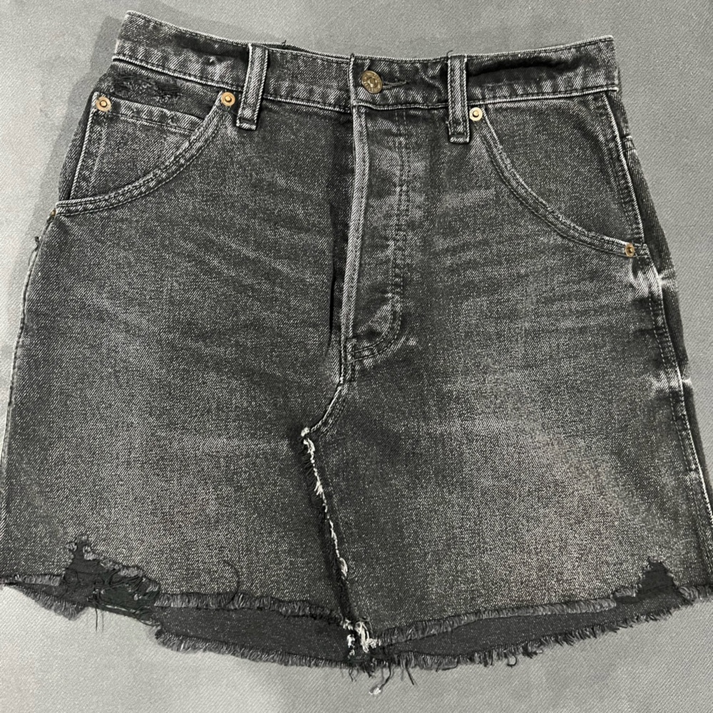 Free People denim skirt